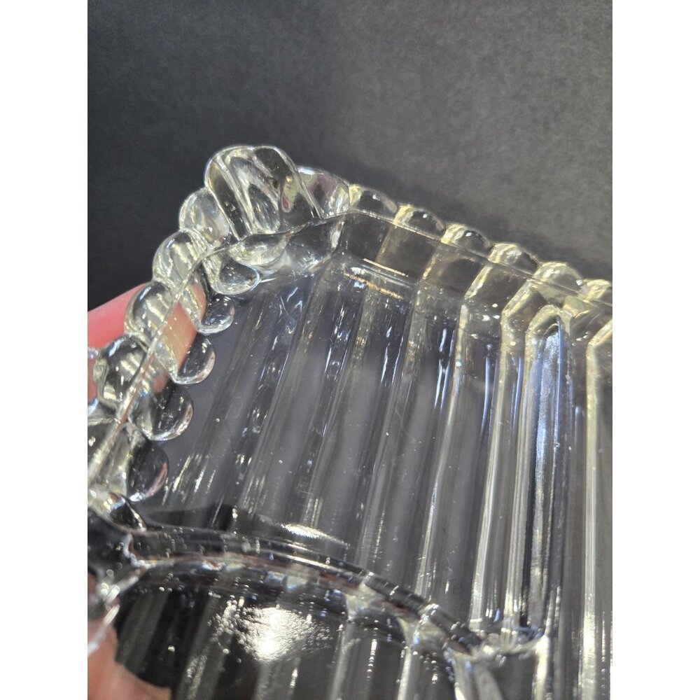VTG Hazel Atlas Ball & Rib: Sip, Snack & Smoke Divided Trays, Set of 3 - Picture 3 of 5